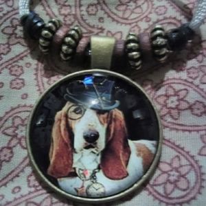 New, Bassett  Hound Cabochon
